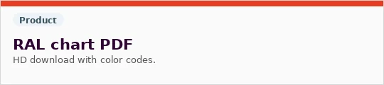 RAL chart PDF